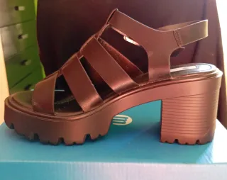 Sandalias Mustang Plataforma Negras