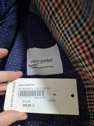 Chaqueta Gales García Madrid cuadros