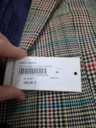 Chaqueta Gales García Madrid cuadros