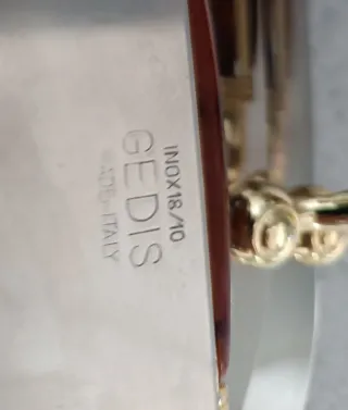 Set 3 vassoi eleganti acciaio dorato