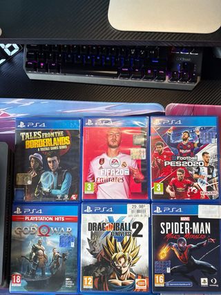 Ps4 Slim Sony Nera 500gb + 6 giochi