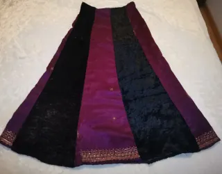 Falda India Terciopelo y Gasa