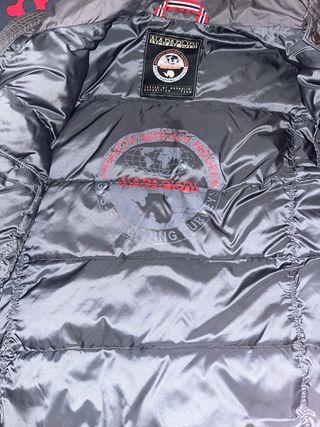 Chaqueta Napapijri Plumas Gris Multicolor