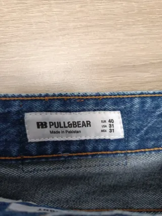 Pantalón vaquero Pull&Bear azul