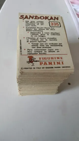 Lote Cromos Sandokan figurine Panini