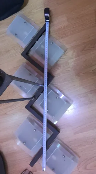 Lámpara de techo moderna cristal y metal