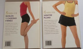 Lote de 6 libros de gimnasia y alimentación.