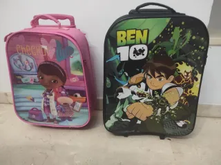 2 Maletas Infantiles Ben 10 y Doc McStuffins