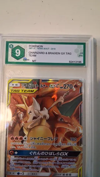 Carta Pokémon Charizard & Braixen GX Tag Team 9