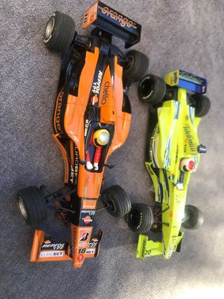 Coche Scalextric Telefonica y Orange