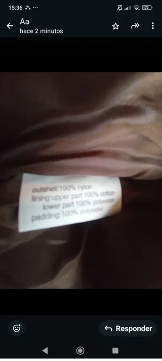 Chaquetón negro y marrón