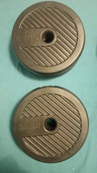 Juego de pesas y barra ajustable