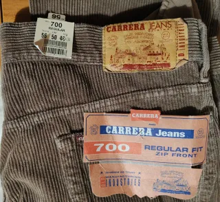 Pantaloni Carrera Jeans velluto marrone tg 56