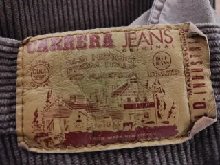 Pantaloni Carrera Jeans velluto marrone tg 56