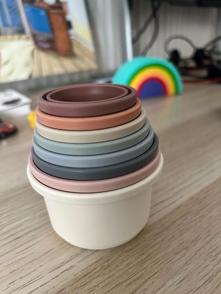 Juguetes Montessori Apilables Colores Pastel