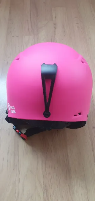 Casco de esquí rosa para niña