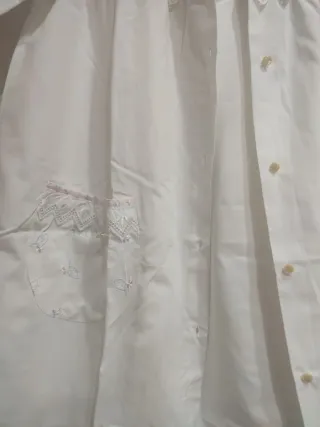 Conjunto camisón y bata comunión blanco