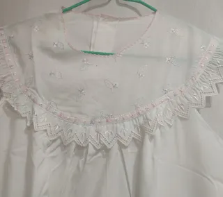 Conjunto camisón y bata comunión blanco