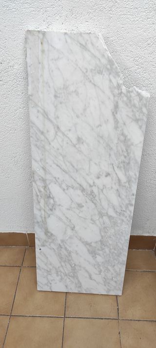 Placas de Mármol Blanco y Gris