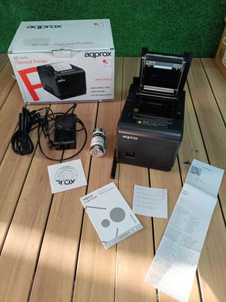 Approx APPPOS80AM - Impresora Térmica de Tickets, 200 mm/s, Papel 80 mm, Corte Automático y Manual, Negro