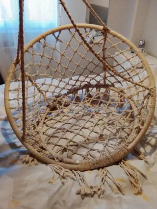 Columpio nido de macramé
