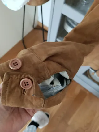 Cazadora Massimo Dutti Cuero Marrón