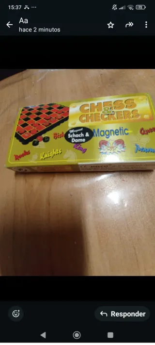 Juego de mesa Chess & Checkers Magnético 3€ unidad