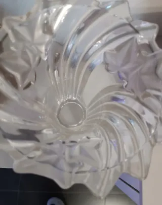 Elegante vaso in vetro trasparente