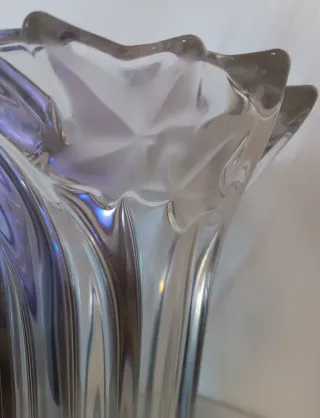 Elegante vaso in vetro trasparente