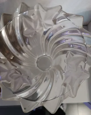 Elegante vaso in vetro trasparente