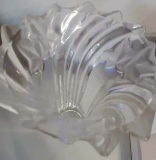 Elegante vaso in vetro trasparente