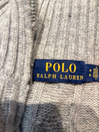 Polo Ralph Lauren Jersey Media Cremallera Gris