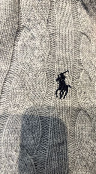 Polo Ralph Lauren Jersey Media Cremallera Gris