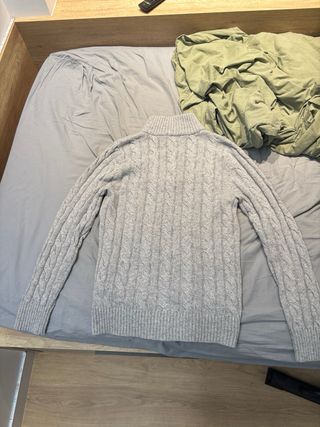 Polo Ralph Lauren Jersey Media Cremallera Gris