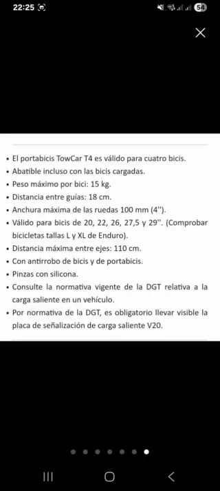 Portabicicletas TowCar para 3 bicis