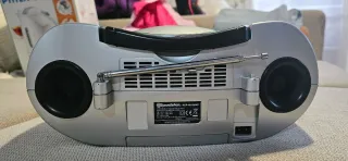 Radio CD Roadstar MP3 Plata y Verde