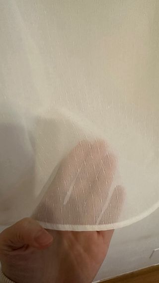 Blusa H&M Blanca Fluida Plumeti