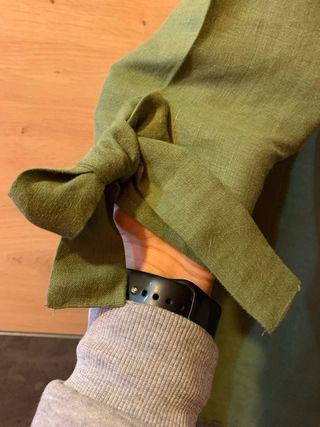 Vestido verde de lino