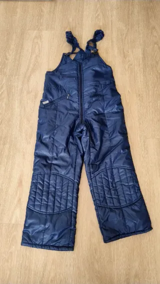 Mono de esquí azul acolchado