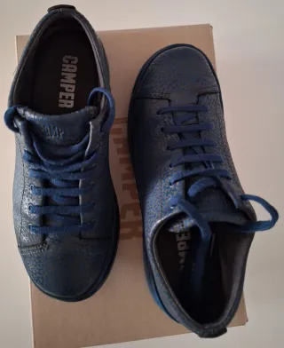 Zapatos Camper Runner Mujer Azul/Plata