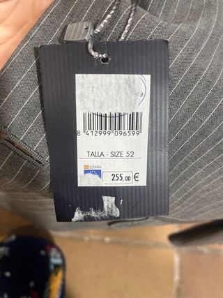 Traje Cortefiel Raya Gris Talla 52