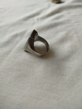 Anillo Plata Ley Piedra Azul