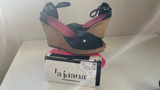 Alpargatas Cuña La Juana Talla 38