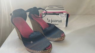 Alpargatas Cuña La Juana Talla 38