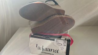 Alpargatas Cuña La Juana Talla 38