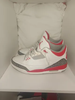 Jordan 3 Rojo Blanco