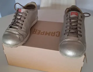 Zapatos Camper Pelotas Mujer Plata