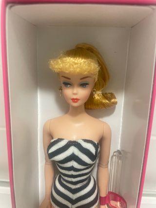 Barbie costume da bagno bianco e nero