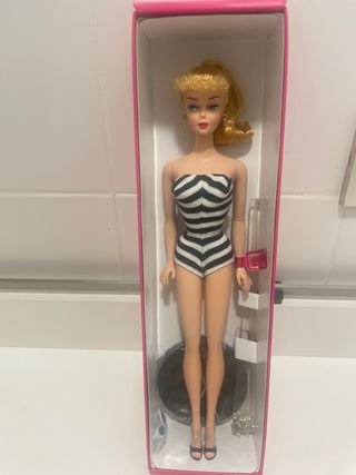 Barbie costume da bagno bianco e nero