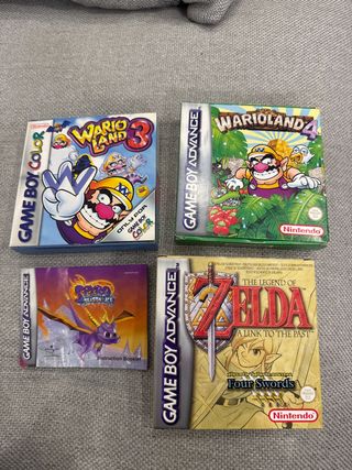 Cajas vacías juegos Game Boy Advance y Color